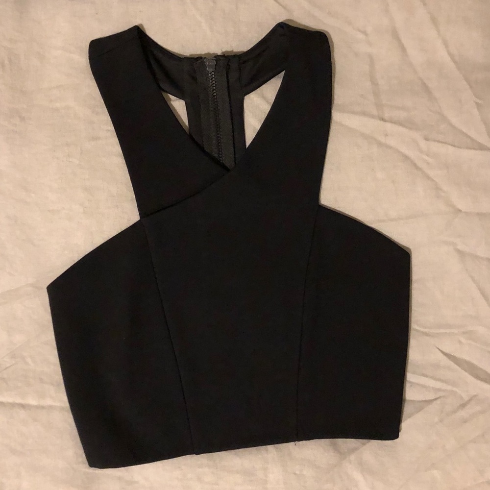EXPRESS Black crop top